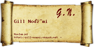 Gill Noémi névjegykártya